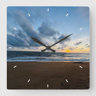 Horloge Carrée Cadran mural personnalisé Ajoutez votre propre Cré