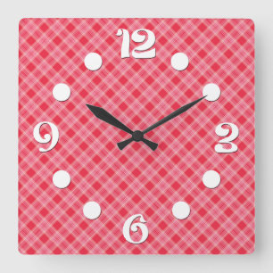 Horloge Carrée Cage rétro
