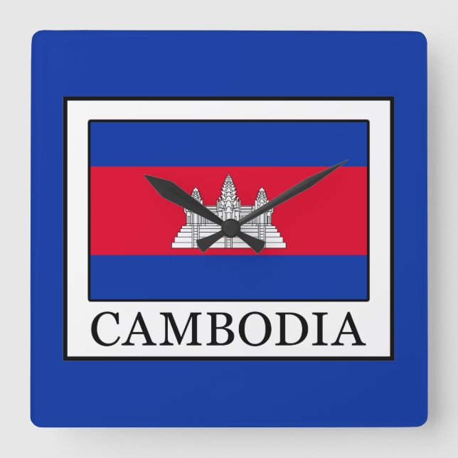 Horloge Carrée Cambodge (Recto)