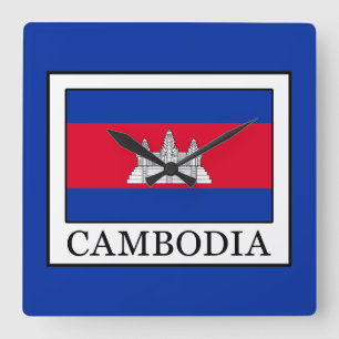 Horloge Carrée Cambodia