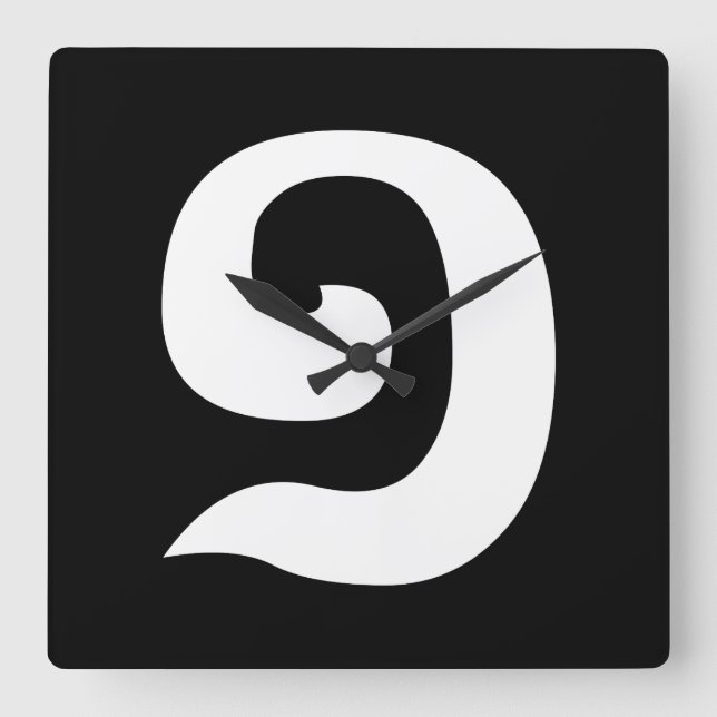 Horloge Carrée Cambodian Number 1 / One / ១ (Muqj) Khmer (Recto)