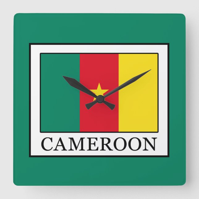 Horloge Carrée Cameroun (Recto)