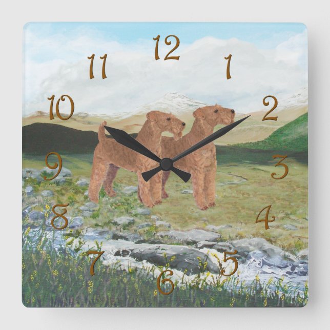 Horloge Carrée Campagne de Connemara (Recto)