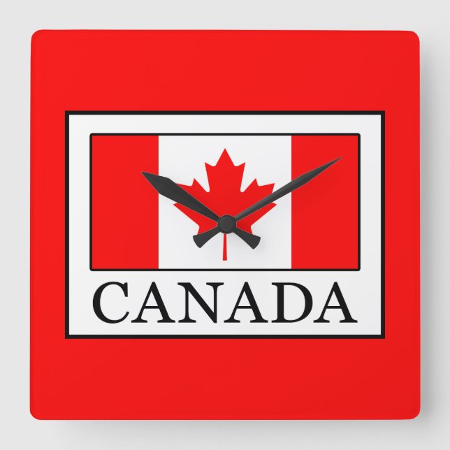 Horloge Carrée Canada (Recto)