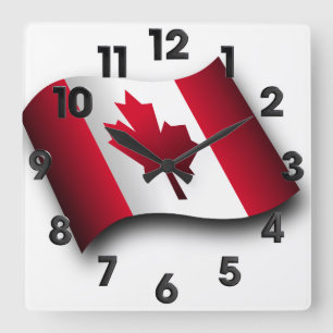 Horloge Carrée Canadian