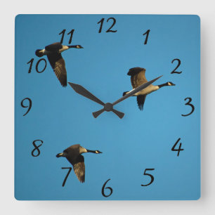 Horloge Carrée Canadian geese