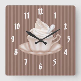 Horloge Carrée Cappuccino