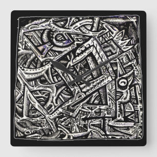 Horloge Carrée Carré One, par Brian Benson