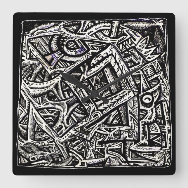 Horloge Carrée Carré One, par Brian Benson (Recto)