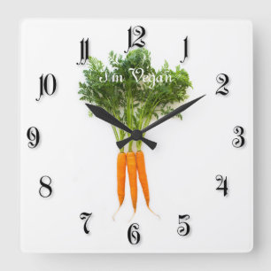 Horloge Carrée Carrots