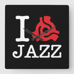 Horloge Carrée Carte I 45 Jazz