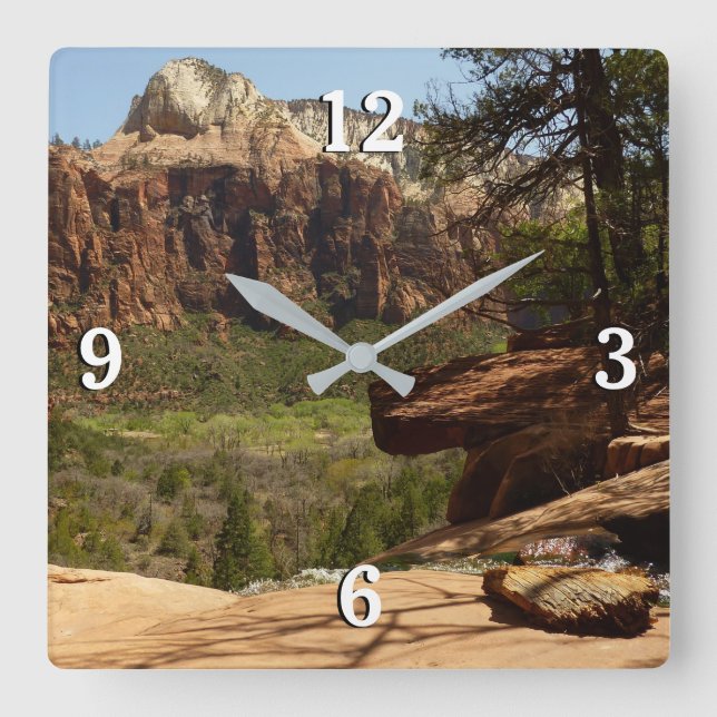 Horloge Carrée Cascade aux Emerald Pools dans le parc national de (Recto)