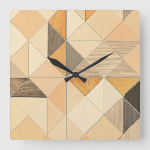 Horloge Carrée Cascade de jardin opulente