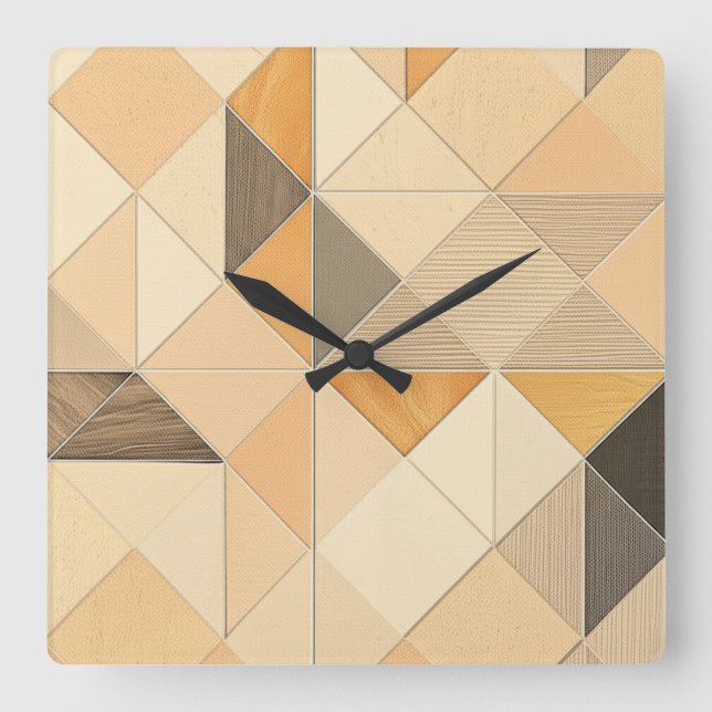 Horloge Carrée Cascade de jardin opulente (Recto)