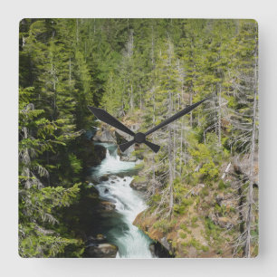 Horloge Carrée Cascade de la forêt nationale olympique