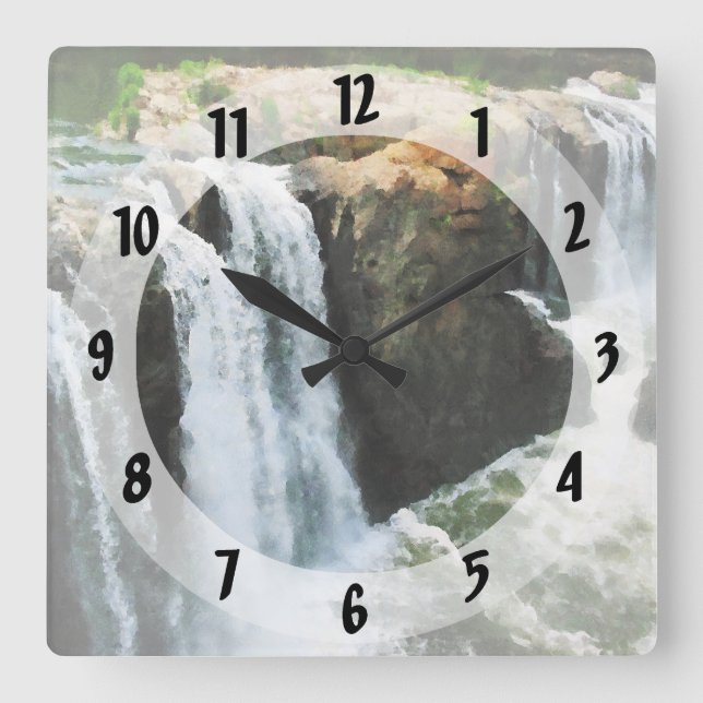 Horloge Carrée Cascade Paterson NJ (Recto)