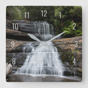 Horloge Carrée Cascade Tasmanie Australie Paysage Nature