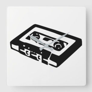 Horloge Carrée Cassette audio