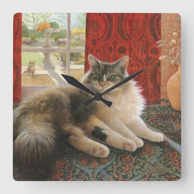 Horloge Carrée CAT Wall (Recto)