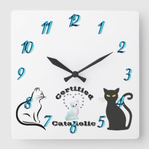 Horloge Carrée Catholique certifié