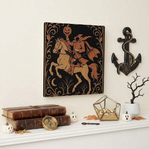 Horloge Carrée Cavalier sans tête Sleepy Hollow Jack Vintage Noir