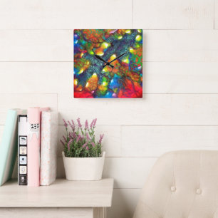 Horloge Carrée CELESTE de Christèle Chabrette