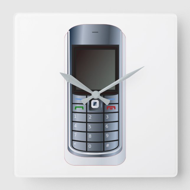 Horloge Carrée Cell Phone (Recto)