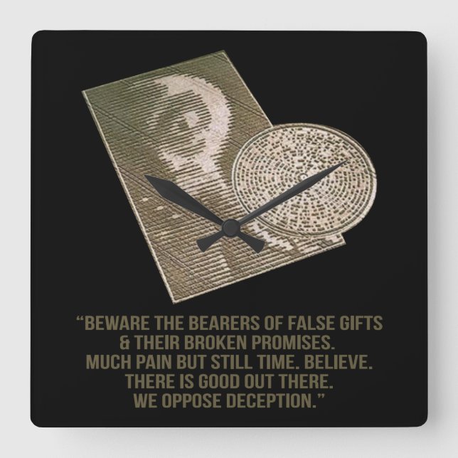 Horloge Carrée Cercle de culture artistique (Recto)