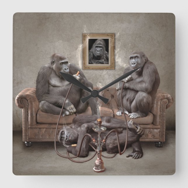 Horloge Carrée C'est l'horloge de Hookah (Recto)