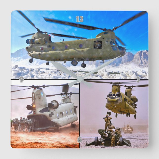 HORLOGE CARRÉE CH-47F CHINOOK (Recto)