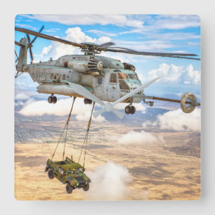 HORLOGE CARRÉE CH-53E SUPER STALLION