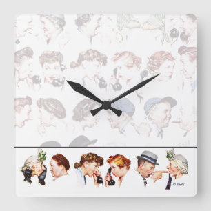 Horloge Carrée Chaîne de Gossip 4