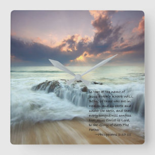 Horloge Carrée Chaque genou cintrera…