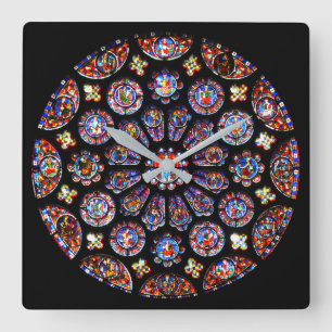 Horloge Carrée Chartres Rose Window