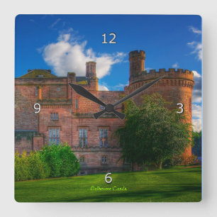 Horloge Carrée Château Dalhousie, Midlothian, Écosse
