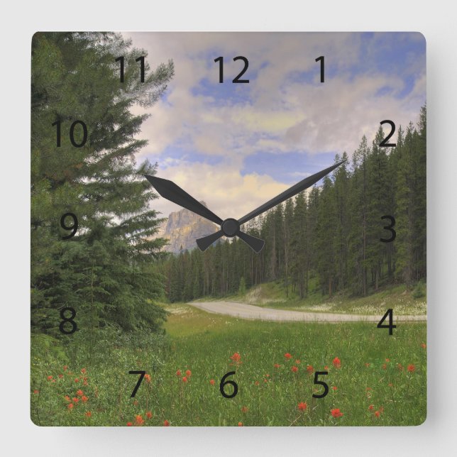 Horloge Carrée Château Mountain Banff (Recto)