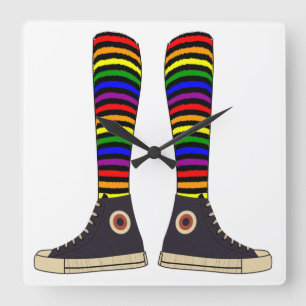 Horloge Carrée Chaussettes de LGBT