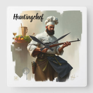 Horloge Carrée Chef de chasse