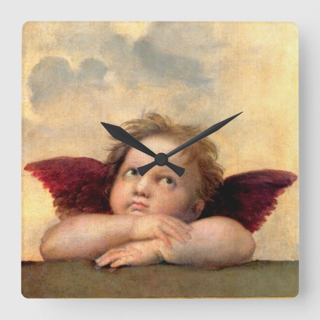 Horloge Carrée Cherub by Raphael (Recto)