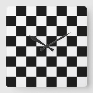 Horloge Carrée Chessboard