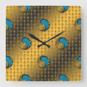 Horloge Carrée Cheval d'eau