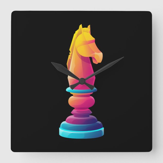 Horloge Carrée Chevalier (Recto)