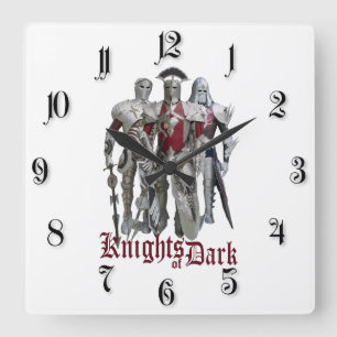 Horloge Carrée Chevalier des ténèbres
