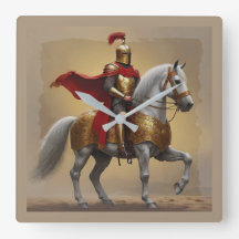 Chevalier médiéval et cheval