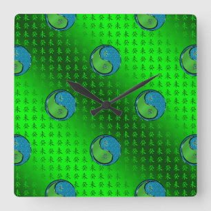 Horloge Carrée Chèvre d'eau