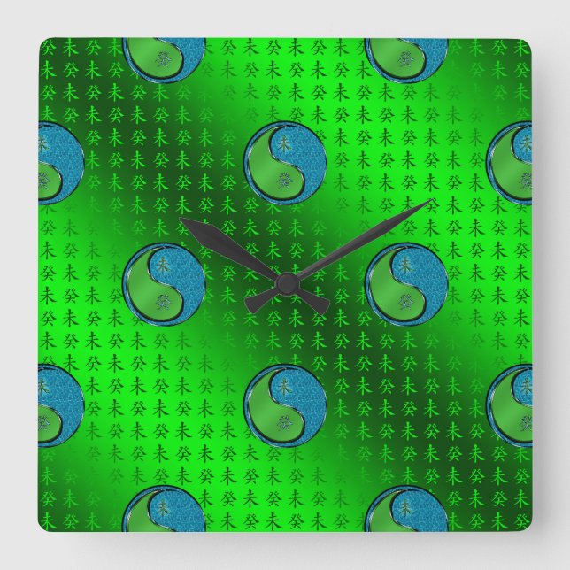 Horloge Carrée Chèvre d'eau (Recto)