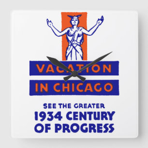 Horloge Carrée Chicago Century of Progress 1934