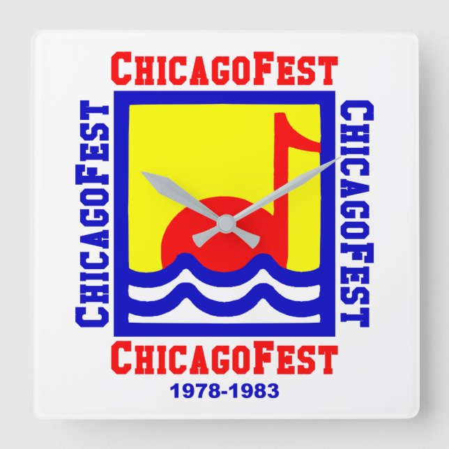 Horloge Carrée ChicagoFest, Chicago IL (1978-1983) (Recto)