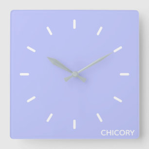 Horloge Carrée Chicory flower blue color