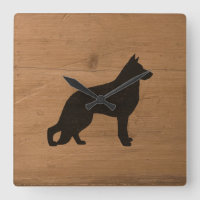 Chien berger allemand Silhouette Style rustique GS